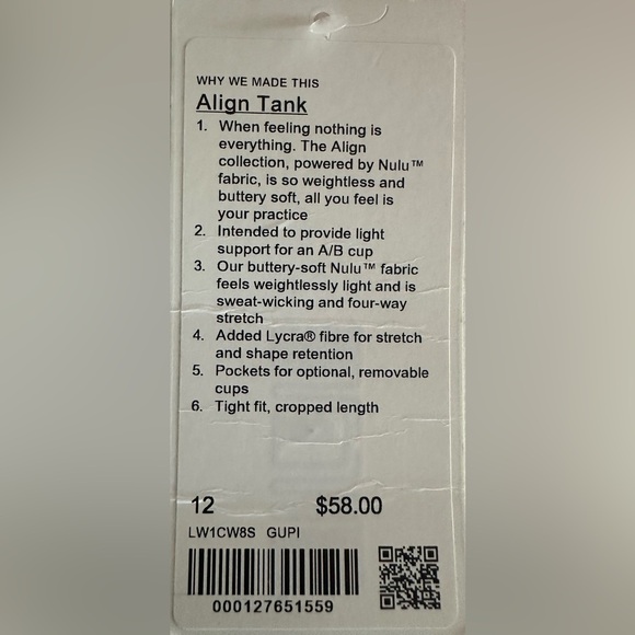 Lululemon Align Tank Size 12 in Guava Pink - Picture 5 of 7